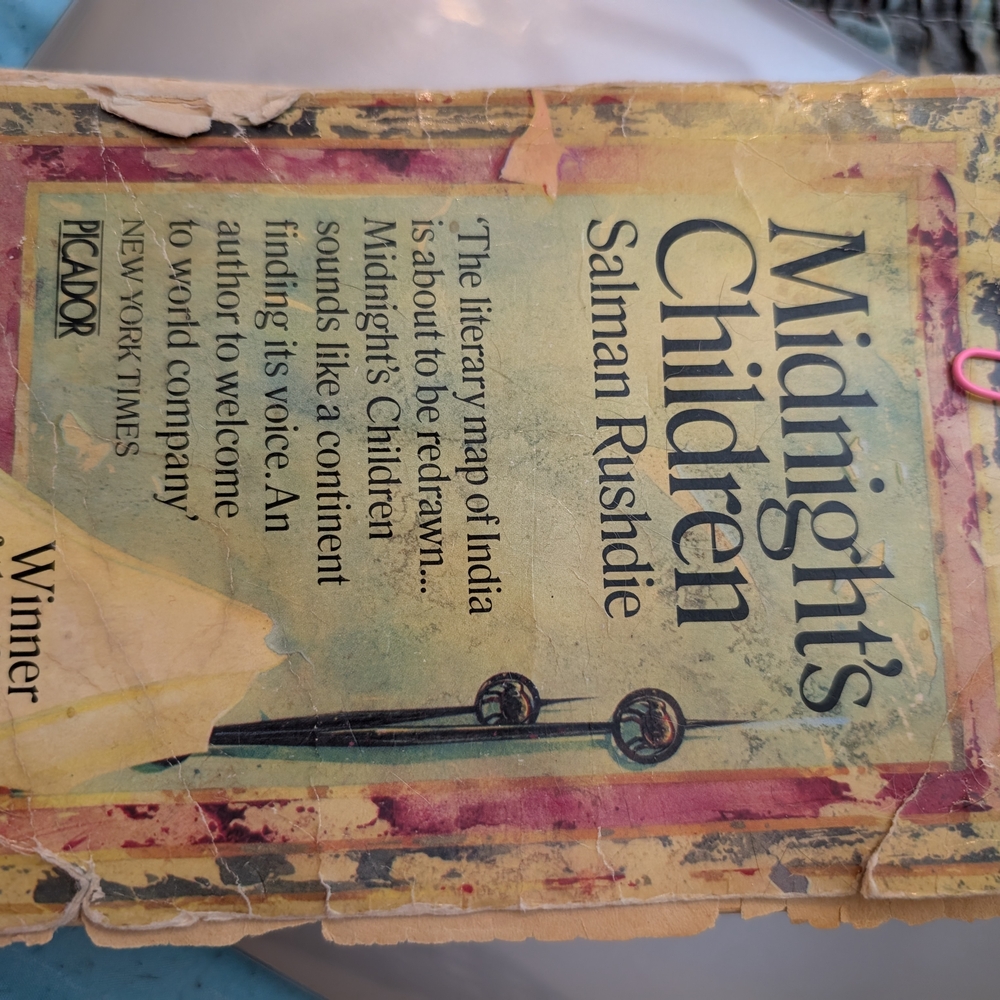 Midnight's Children by Salman Rushdie - Yellow Cover (Picador Edition)